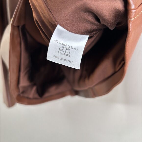 St. John Vintage Studded Leather Jacket - Picture 4 of 6